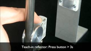 Retroreflective photoelectric sensor / transparent objects FR 25-RGO Reflec./Obj. Teach-in