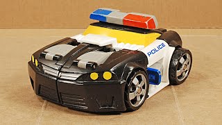 067 POLICE CAR TURNS INTO VULCAN FROM STAR WARS | Transformers Daily Stop Motion