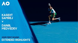 Kasidit Samrej v Daniil Medvedev Extended Highlights | Australian Open 2025 First Round