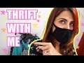 I FINALLY TAKE YOU THRIFTING WITH ME (and I find the best stuff) GOODWILL 50% OFF SALE + TRY ON!