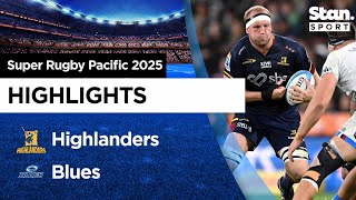 Highlanders v Blues Highlights | Round 2 | Super Rugby Pacific 2025