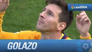 Golazo de Messi (1-2) Málaga CF - FC Barcelona