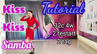 Hướng Dẫn Kiss Kiss Samba l Tutorial Line Dance (Easy Intermediate) - Vy's Linedance