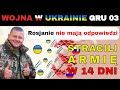 03 GRU: Rosyjscy Generałowie W PANICE! Rosyjscy Żołnierzy PRZEŻYWAJĄ 14 DNI! | Wojna w Ukrainie