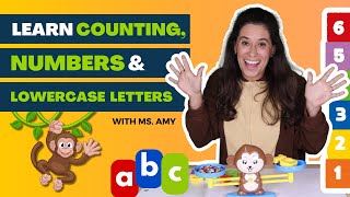 Learn counting, numbers, the alphabet & lowercase letters - Toddler learning, preschool activities