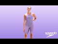 Speedo Fastskin LZR Pure Valor Openback Kneeskin in Purple Reign