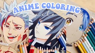 ✨𝓐𝓷𝓲𝓶𝓮✨ coloring with scary stories Tik Tok compilation