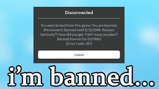 roblox forever banned disconnected error hpw code permanently got getting robux generator games server hack assassin