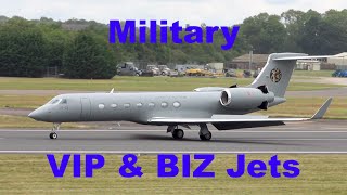 Military VIP \u0026 BIZ Jet´s arrivals and departures Compilation #Gulfstream #Pilatus #Dassault #Cessna