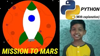 How to create Mars and Rocket using Turtle module in Python