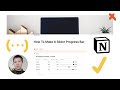 Notion Build With Me: How To Make A Slider Progress Bar