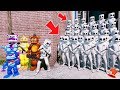 Can The Animatronics Amp Marshmello Defeat The Evil Marshmello Army Gta 5 Mods Fnaf Kids Redhatter