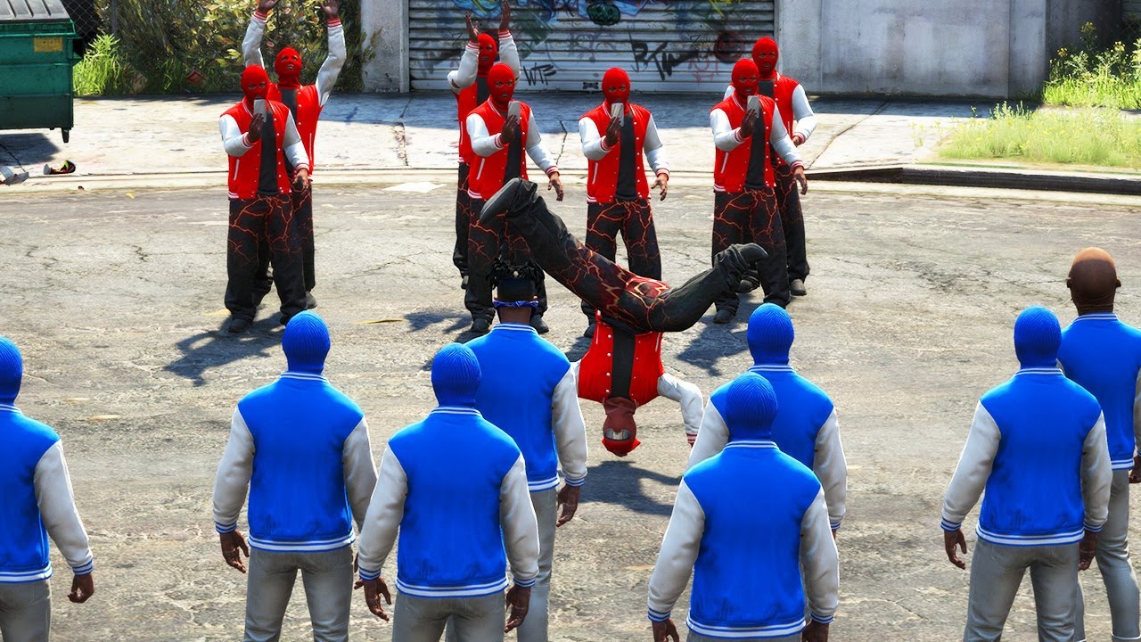 GTA 5 - BLOODS VS CRIPS DANCE BATTLE WHO WILL WIN? - YouTube