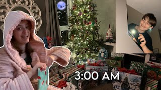 OPENING PRESENTS BEFORE 6:00 am🎁 Xmas vlog pt 1 Vlogmas day 25