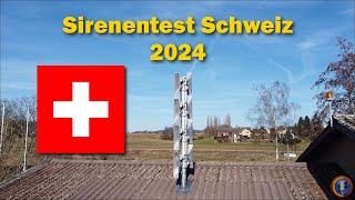 Sirenentest Schweiz 2024 - Ankündigung (07.02.24)