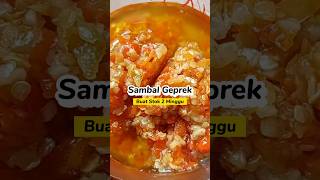 Resep Sambal Geprek yang Pedesnya Bisa Tahan Sampe 2 Minggu Jadi Stok! #resepsambal #sambalgeprek