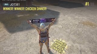 JOT381 PUBG 160225 ERANGEL 5 KILLS 1895th SOLO WIN 1/99 CHICKEN DINNER SOLO