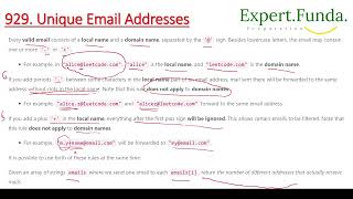 Leetcode 929. Unique Email Addresses || Google Interview || Java Solution