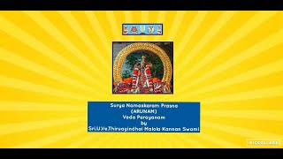 Surya Namaskaram Prasna (ARUNAM) -Veda Parayanam by Sri.U.Ve.Thiruayindhai Malola Kannan Swami