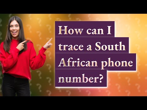 How do I get a South African tracking number?