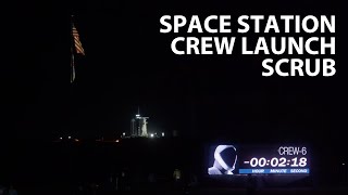 Replay: SpaceX and NASA scrub launch of new crew to the space station