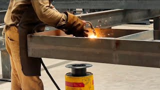 PP laine work shop MIG welding ho raha hai welding shop