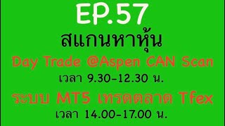 EP.57 สแกนหาหุ้น Day Trade 16-01-68 Aspen \