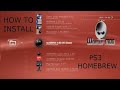 How To Install Homebrew For (HEN/CFW) On PS3