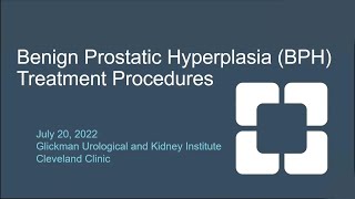 Surgical Treatment Options for Benign Prostatic Enlargement/Hyperplasia | Online Health Talk