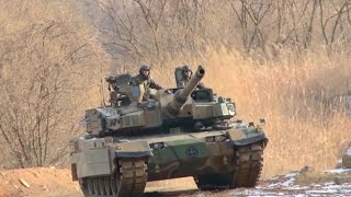 ROK Army - K-2 Black Panther Main Battle Tanks Live Firing Training [1080p]