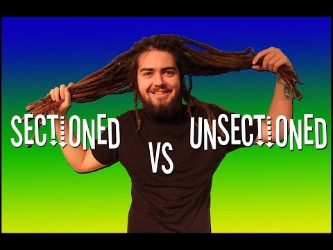SECTIONED VS UNSECTION DREADLOCKS! SECTIONED VS UNSECTION DREADLOCKS!