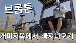 브롬톤 개미지옥에서 나오는방법 #시흥 거북섬에서 반달섬까지 20km 라이딩