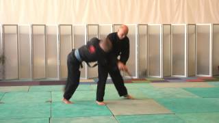 Kote Gaeshi on knife attack, from Senjoo Ryu Aiki- Ju- Jutsu,
