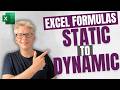 Static to dynamic: Excel formulas for reducing manual work