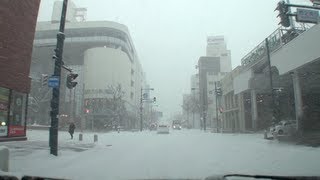 北海道帯広 大雪ドライブ 車載動画 2012/12/06