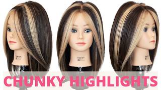 How to do Chunky Highlights Hair Tutorial | CHUNKY BLONDE HIGHLGIHTS