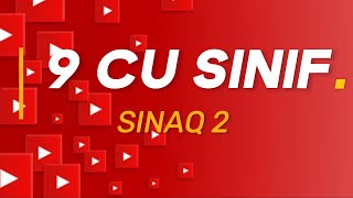 9 CU SİNİF SINAQ 2 - OKTYABR