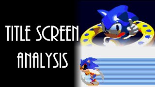 Sonic 3 Prototype - Title Screen Analysis