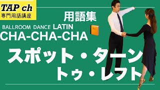 【社交ダンス用語集】スポット・ターン・トゥ・レフト《チャチャチャ》困った時のダンス用語集