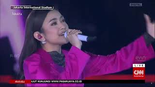 Mahalini Feat Reza Artamevia Cinta Sai Mati LIVE Malam Puncak Hajatan Jakarta ke 495
