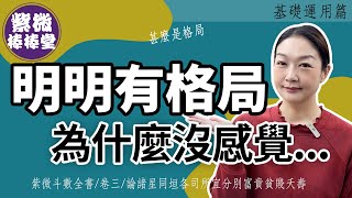 明明有格局、為什麼沒感覺╳大悅[紫微棒棒堂]  基礎運用篇