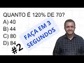 SOLVE PERCENTAGES IN 3 SECONDS! SIMPLE AND EASY CLASS | PROFESSOR FABIANO PIRES!