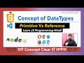 #7 Javascript DataTypes Complete Explanation | Primitive | Reference Types | JS Tutorial in Hindi