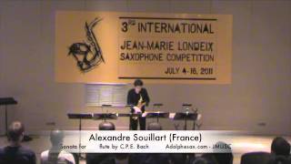 3rd JMLISC: Alexandre Souillart (France) Sonata for solo flute by C.P.E. Bach