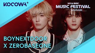 BOYNEXTDOOR x ZEROBASEONE  MrMr + Playing With Fire + N1 | 2024 MBC Music Festival | KOCOWA+ ESPAÑOL