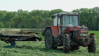 Zetor ZTS 16245 Turbo - !!! ORIGINAL SOUND !!! - Sečení Jeteliny 2019