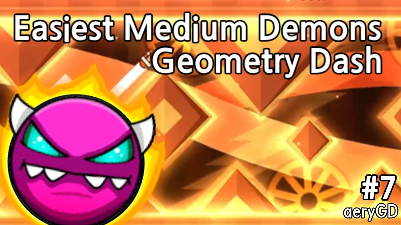 4k 60fps Easiest Medium Demons In Gd Youtube