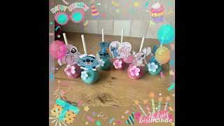 💜💙 stitch cakepops 💜💙 #stitch #disney #shorts #viralvideo #cake #cakepops #love