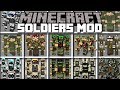 Minecraft SOLDIERS MOD / FIGHTING AGAINST MARK THE NOOB WITH SOLDIER BATTLES!! Minecraft