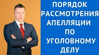 Апелляционная жалоба - Пошаговый порядок рассмотрения - Адвокат по уголовным делам